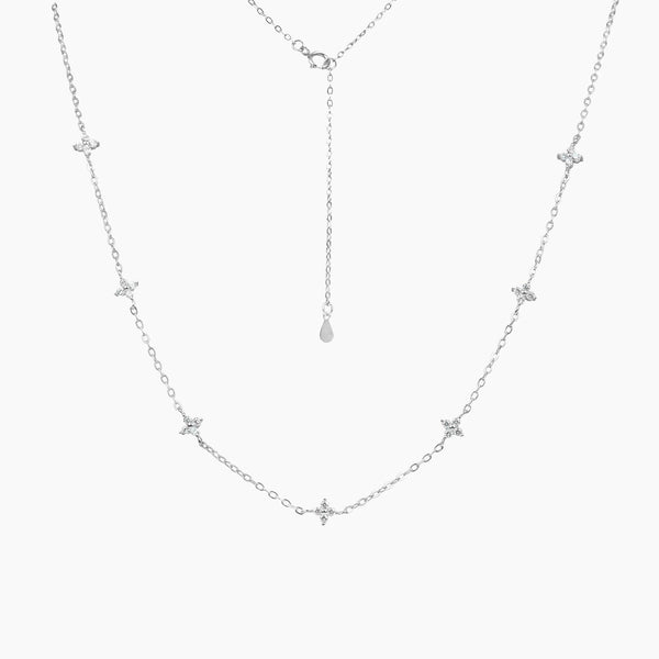 Grace Blooms Necklace Nova Station Necklace (Silver)
