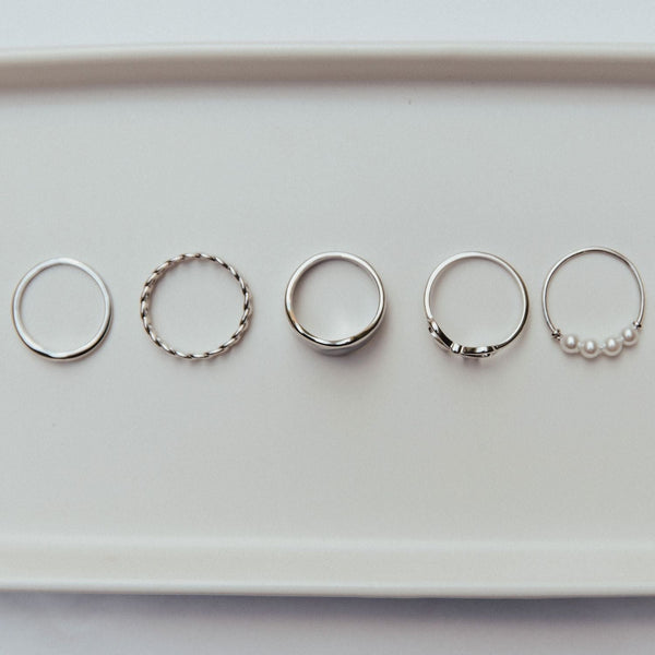 Grace Blooms Rings Bow Ring (Silver)