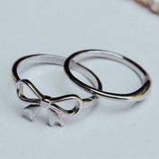 Grace Blooms Rings Bow Ring (Silver)