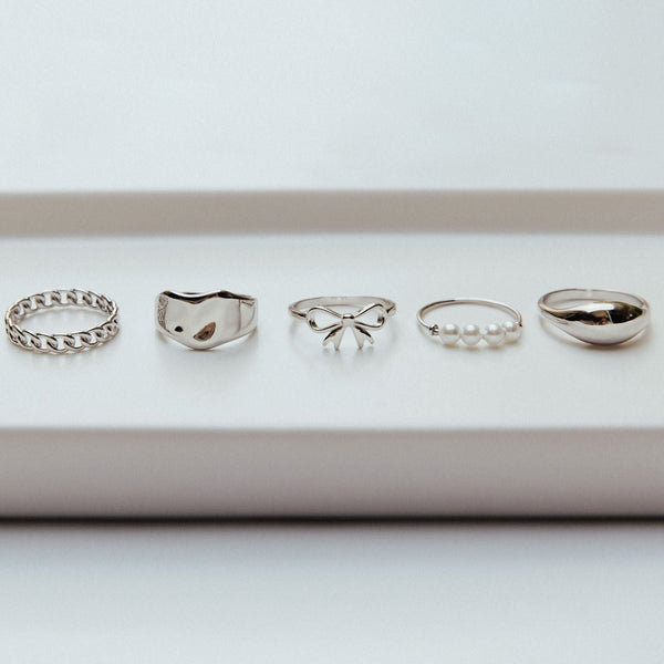 Grace Blooms Rings Luna Ring (Silver)