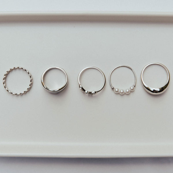 Grace Blooms Rings Luna Ring (Silver)