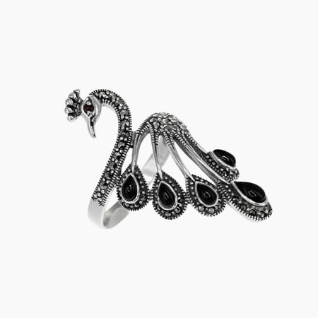 Children of Lir Swan Ring – Celtic Crystal Design Jewelry
