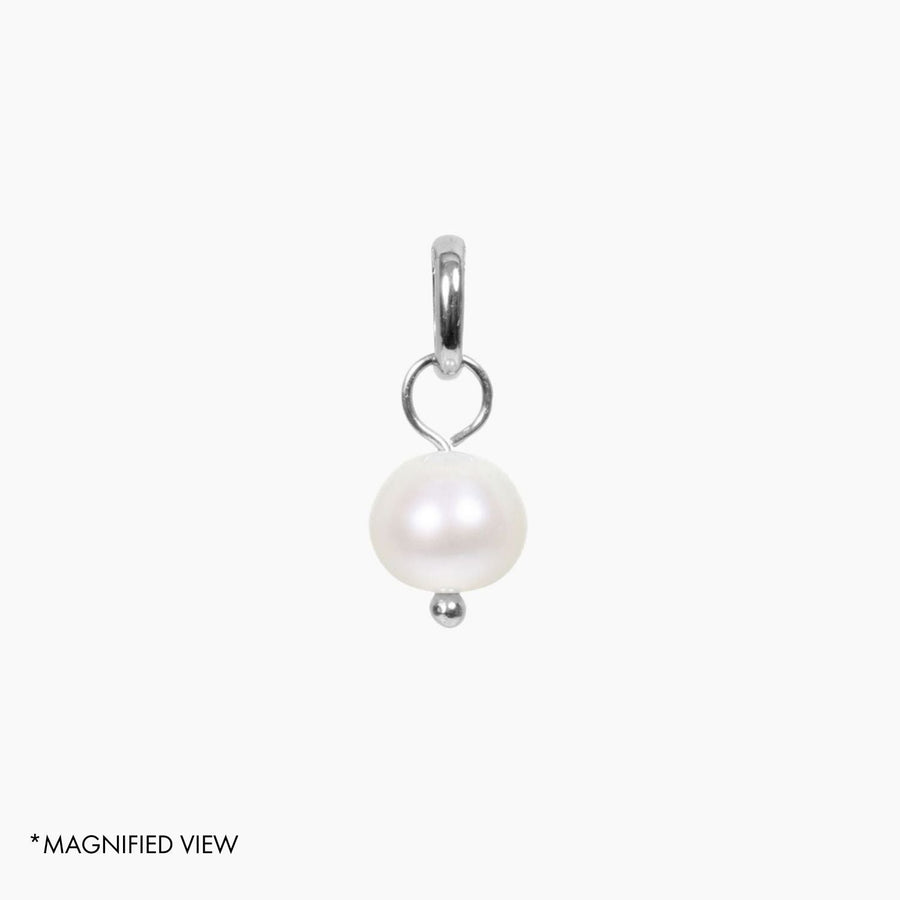 Masami Pearls Pendants Silver Freshwater Pearl Pendant Charm (Silver)
