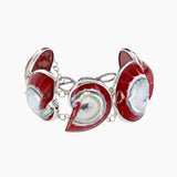 Ocean Collection Bracelets Red Nautilus 5-Shell Bracelet
