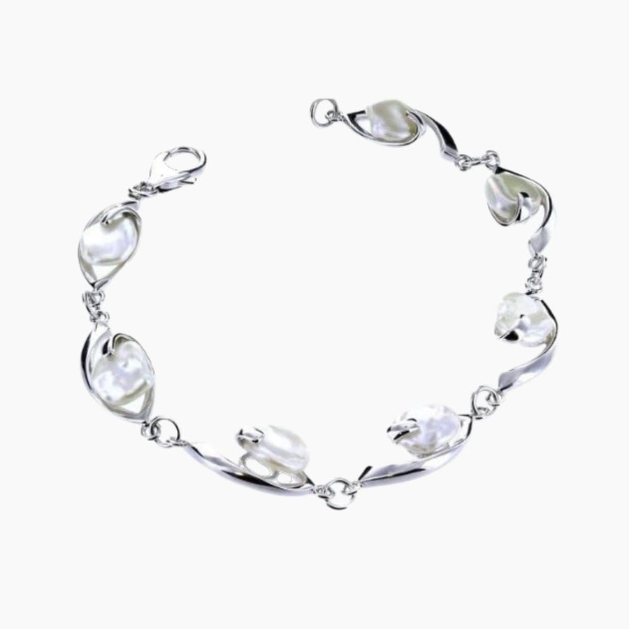 Ocean Collection Bracelets White / Pearl Freshwater Pearl 7 Piece Bracelet