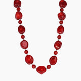 Ocean Collection Necklaces Red Coral Red Coral Single Strand Chunky Necklace