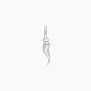 Roma Charm Collection Pendant Roma Italian Horn Charm (Silver)