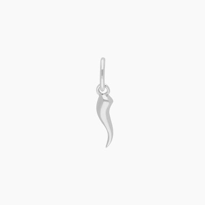 Roma Charm Collection Pendant Roma Italian Horn Charm (Silver)