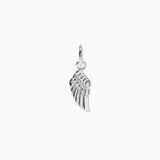Roma Charm Collection Pendant Silver Roma Angel Wing Charm (Silver)
