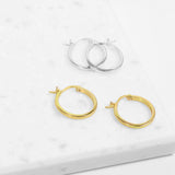 Roma Designer Jewelry Earrings Roma Small Hoop Earrings (Gold)