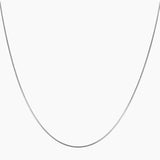 Roma Designer Jewelry Necklaces,Chains 16" + 2" extension / Silver Sterling Silver Snake Chain 050 Gauge in Rhodium Vermeil (16" + 2" extension) 15023