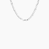 Roma Designer Jewelry Necklaces Figaro Sterling Silver Unisex Chain