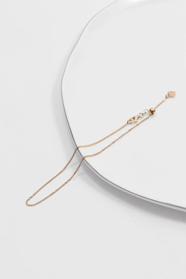 Roma Italian Adjustables Anklet Italian Giana Curb Adjustable Anklet (Gold)