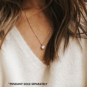 Addie Adjustable Twist Chain 24" (Rose Gold)