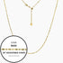 Roma Italian Adjustables Necklaces,Chains Gold 24" Italian Luna Bead Adjustable Chain (Gold)