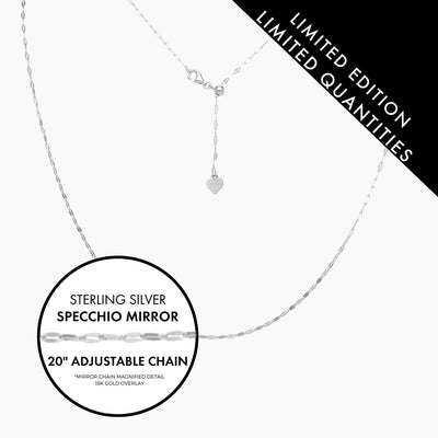 Roma Italian Adjustables Necklaces,Chains Italian Adjustable Specchio Mirror Chain