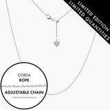 Roma Italian Adjustables Necklaces,Chains Italian Corda Rope Adjustable Chain