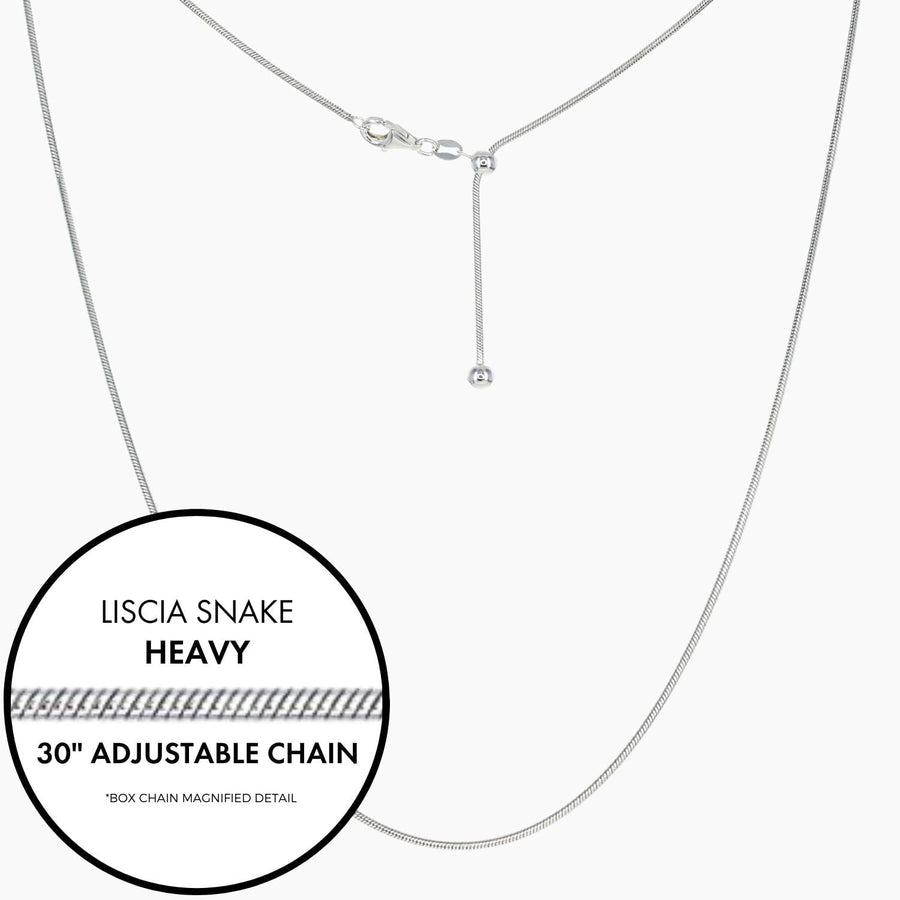 Roma Italian Adjustables Necklaces,Chains Italian Liscia Snake Adjustable Chain