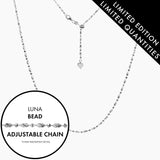 Roma Italian Adjustables Necklaces Italian Luna Bead Adjustable Chain