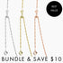 Roma Italian Adjustables Necklaces Silver/Gold/Rose BUNDLE (3): 24" Milano Twist Adjustable Chains in Silver + Gold + Rose