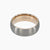 Roma Men's Collection Rings,Men's Brushed Tungsten Ring with Rose Gold Accent