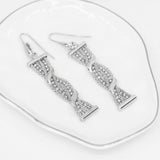 Roma Private Collection Earrings Silver Diamond-Cut Bead Dangle Earrings in Sterling Silver