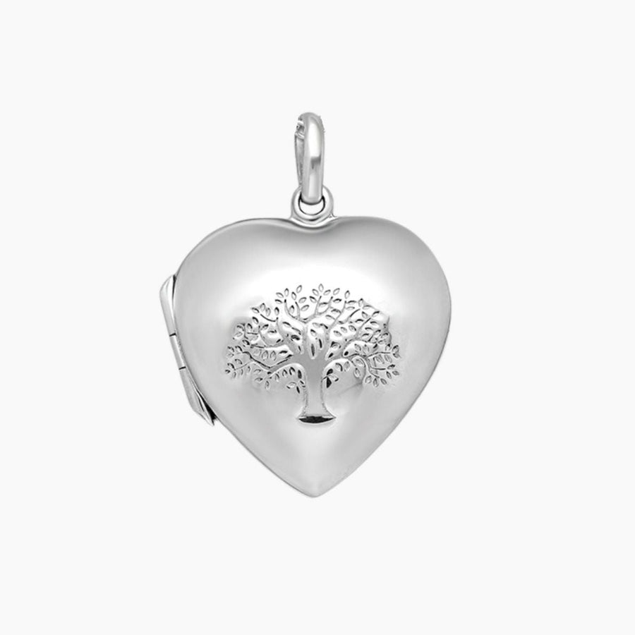 Roma Silver Collection Pendants Locket Sterling Silver Tree of Life Heart Locket
