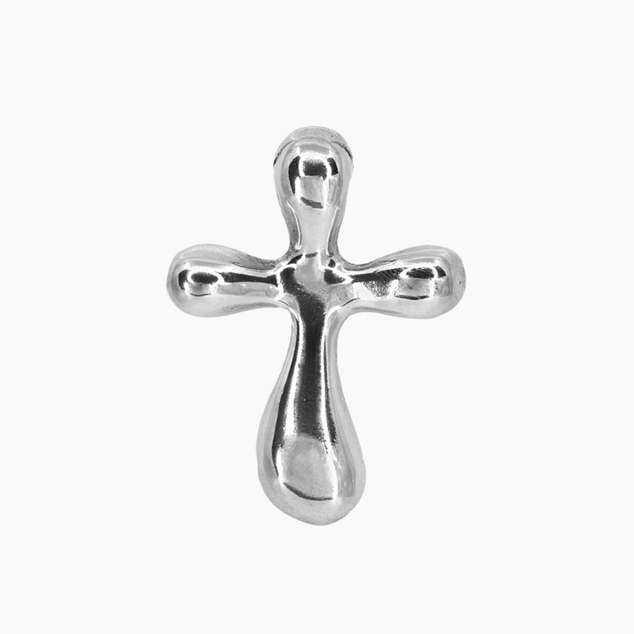 Roma Silver Collection Pendants Silver Sterling Silver Smooth Cross Pendant