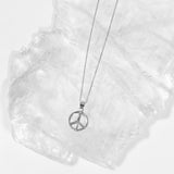 Roma Silver Collection Pendants Sterling Silver Peace Sign Pendant
