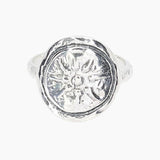 Roman Glass Jewelry Rings 7 Replica Widow's Mite Sterling Silver Ring