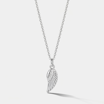 Angel Wing Adjustable Necklalce (Silver)