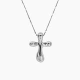 Smooth Cross Pendant in Sterling Silver