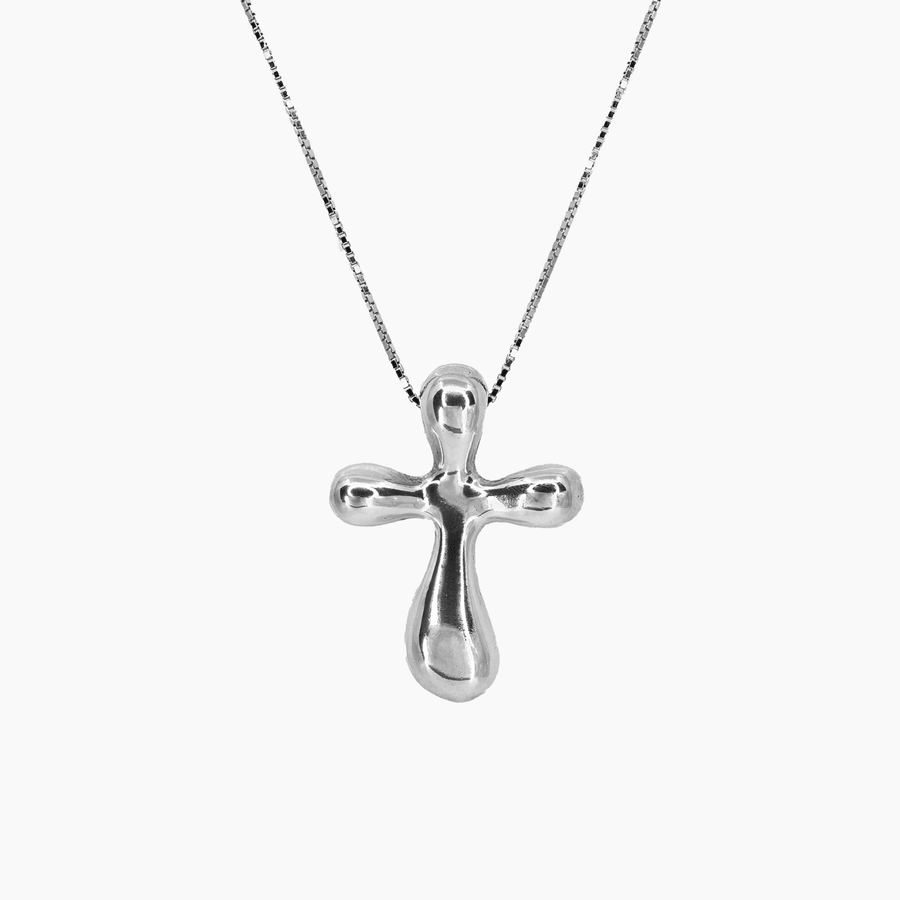 Smooth Cross Pendant in Sterling Silver