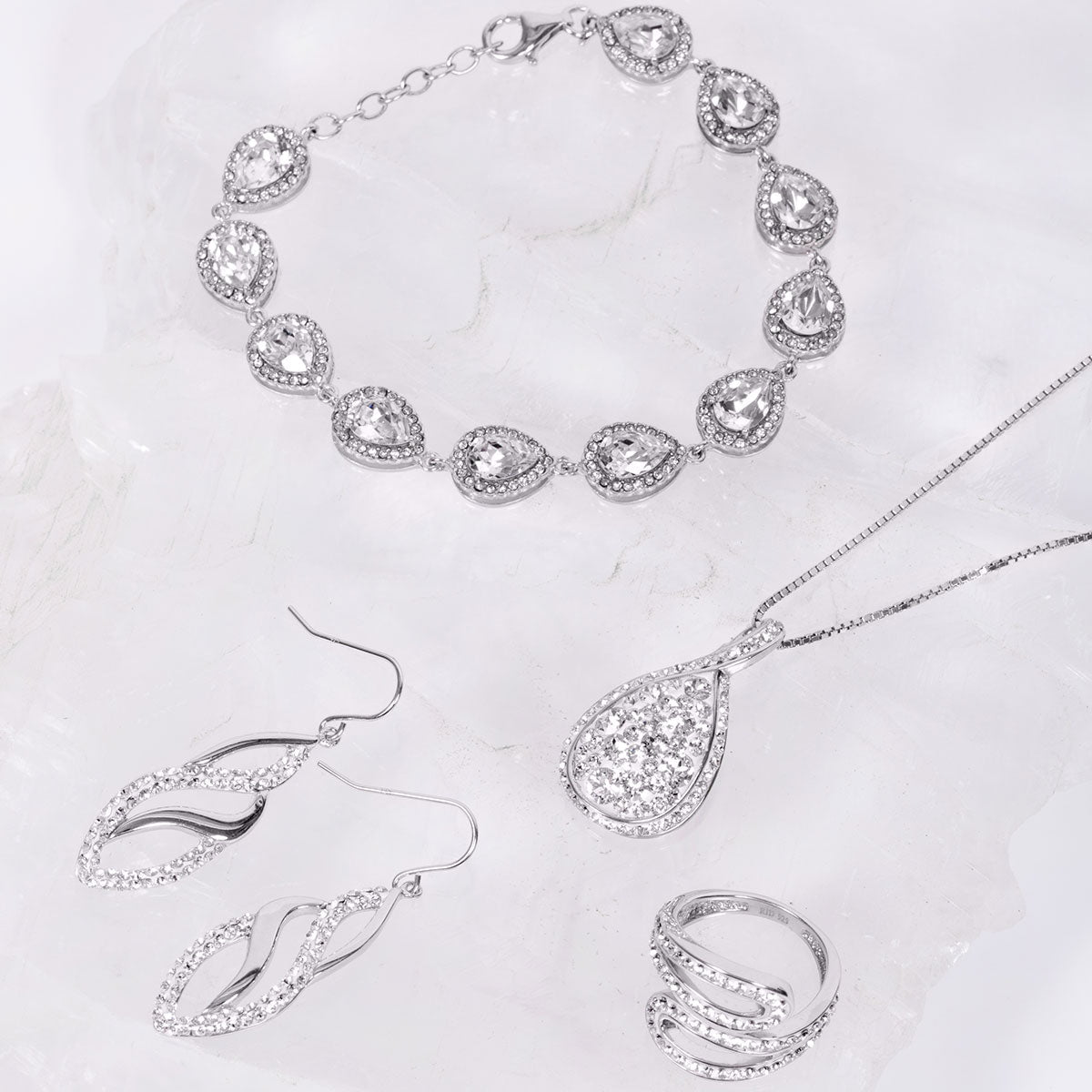 Swarovski Crystal Teardrop Bracelet