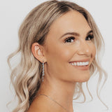 Crystal Collection Earrings Blue Crystal 2-Strand Drop Earrings