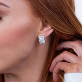 Crystal Collection Earrings Color / Aurora Borealis Aurora Borealis Arched Swarovski Crystal Earrings