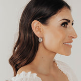 Crystal Collection Earrings Color / Clear Swarovski Crystal Oval Earrings in Sterling Silver