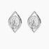 Crystal Collection Earrings Color / Clear Swarovski Crystal Oval Earrings in Sterling Silver