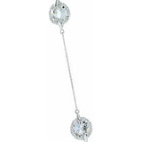 Crystal Collection Necklaces Color / Silver Swarovski Crystal 5 Station 16+2" Necklace