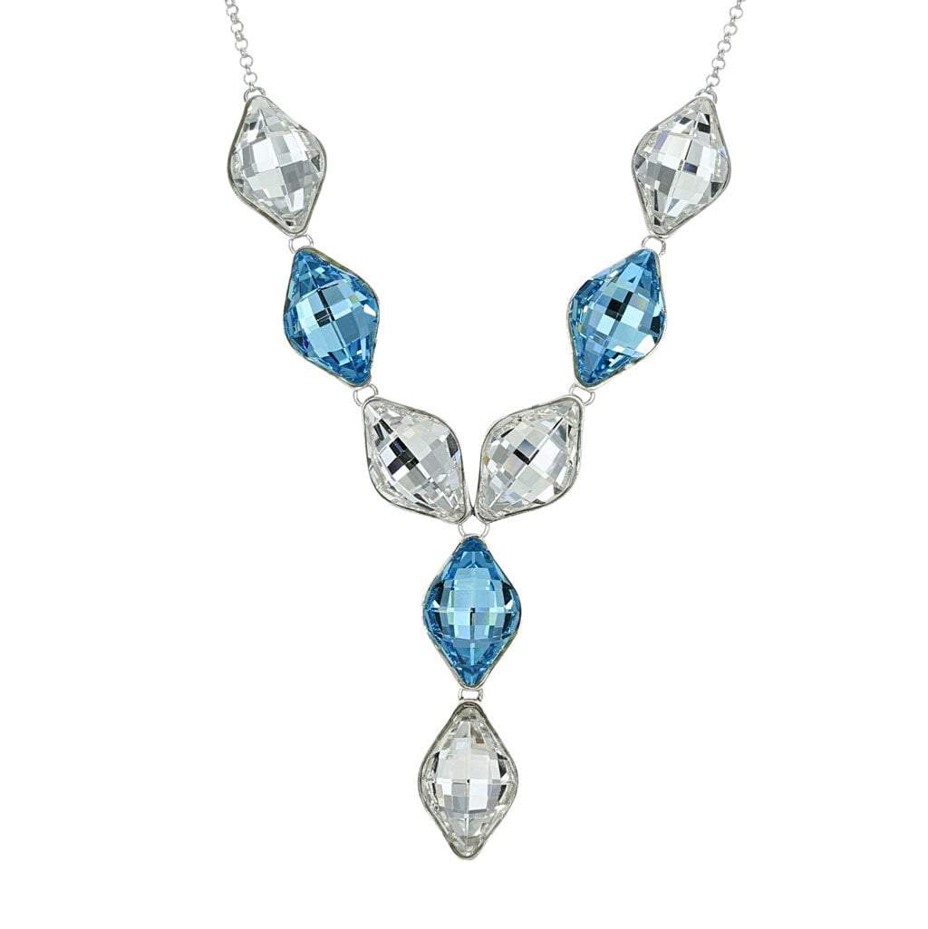 Sterling silver outlet swarovski crystal necklace