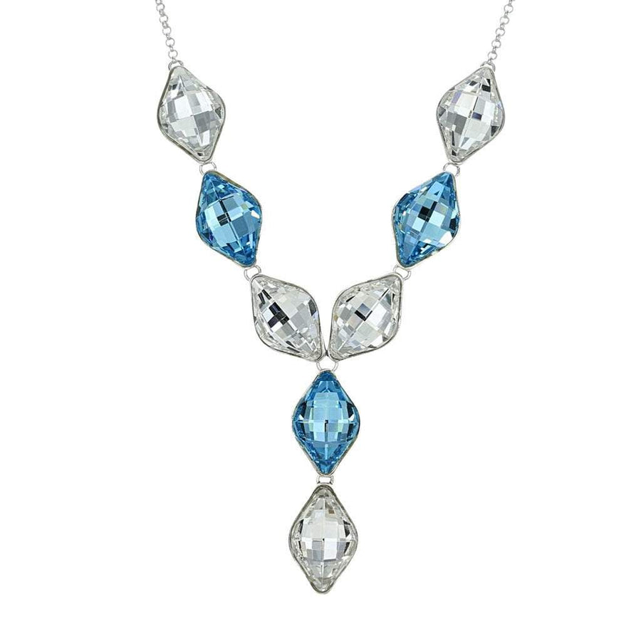 Crystal Collection Necklaces Color / Silver Swarovski Crystal Statement Necklace in Sterling Silver