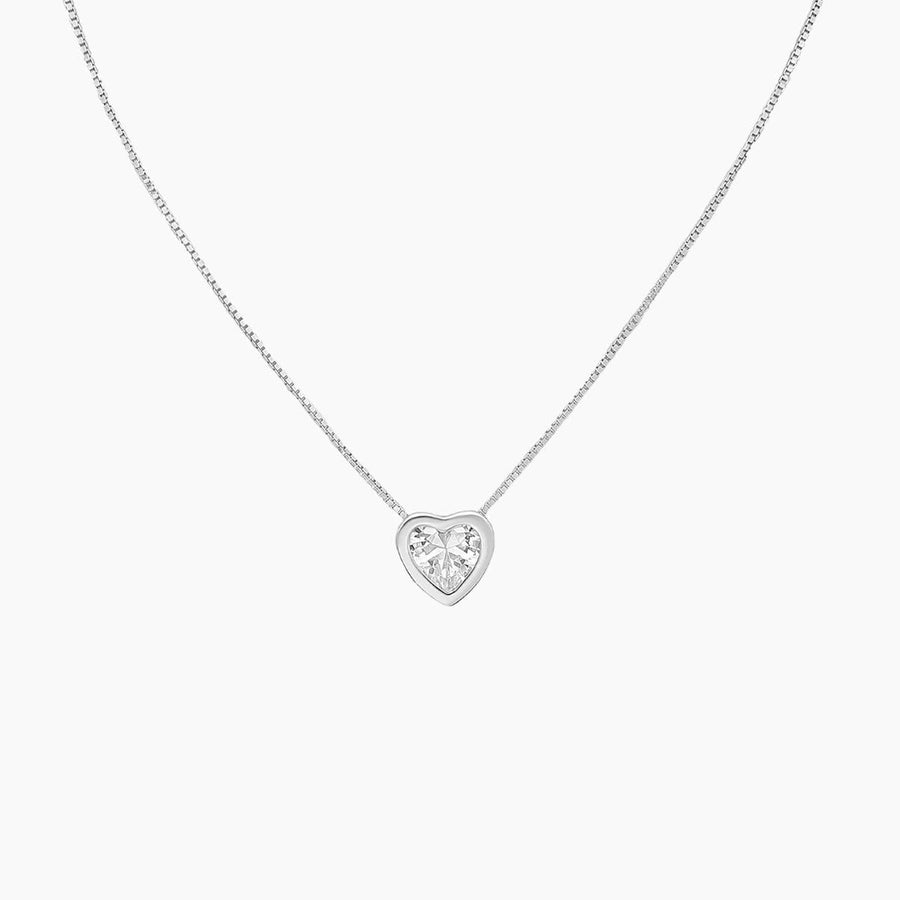 Crystal Collection Necklaces Gold Dainty CZ Heart Necklace