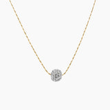Crystal Collection Necklaces Gold Small Swarovski Crystal Single Ball Necklace (Gold)