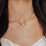 Crystal Collection Necklaces Gold Small Swarovski Crystal Single Ball Necklace (Gold)