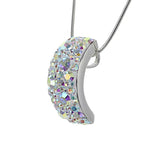 Crystal Collection Pendants Aurora Borealis Arched Swarovski Crystal Pendant