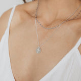 Crystal Collection Pendants CZ Pave Cross Disc Pendant