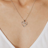 Crystal Collection Pendants Forever Love CZ Heart and Infinity Pendant