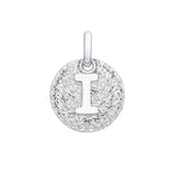 Crystal Collection Pendants I Swarovski Crystals Disc with Initial Pendant