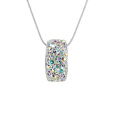 Crystal Collection Pendants Pendant + Chain Aurora Borealis Arched Swarovski Crystal Pendant