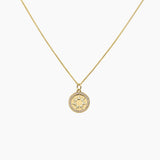 Crystal Collection Pendants Pendant + Chain Radiant Sun Medallion (Gold)